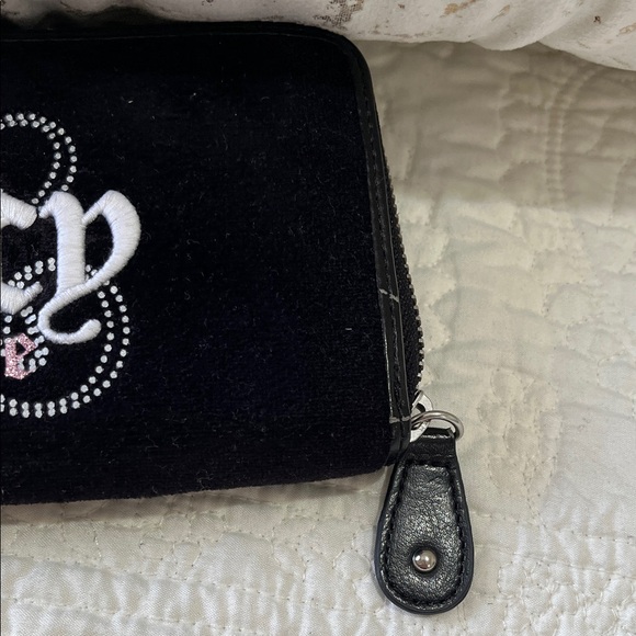 Juicy Couture Black and Pink Embroidered Wallet Y2K - Picture 6 of 6